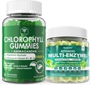 Digestive Enzymes Gummies & Chlorophyll Fiber Gummies Bundle