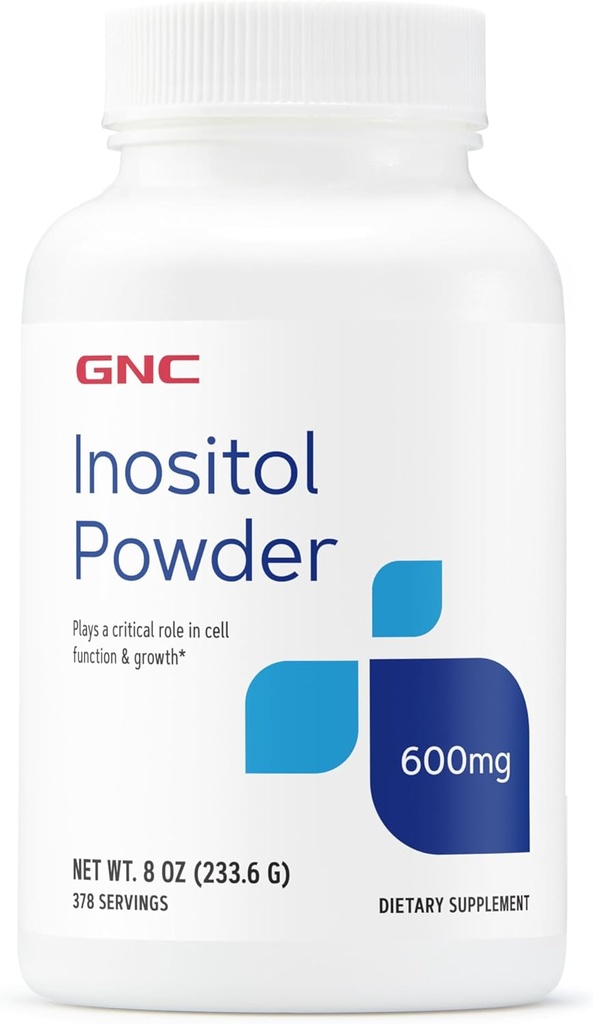 GNC Inositol Powder 600mg, spelar kritisk roll i cellfunktion och tillväxt, 378 portioner