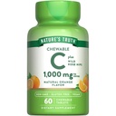 Nature's Truth Chewable Vitamin C with Rose Hips | 1000 mg | 60 Tablets | Vegan, Non-GMO & Gluten Free Supplement