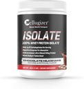 Cellugizer 100% Whey Isolate 1lb, σοκολάτα I 25g πρωτεΐνη, γρήγορο ξύρισμα I 0g ζάχαρη, χαμηλή υδατάνθρακες