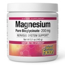 Natural Factors Magnesium Bisglycinate Powder - Whole-Body Health Support Supplement - Natural Magnesium Supplement Supports Bone Strength & Health - 5.1 oz (50 Servings)