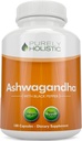 Orgue Holística Ashwagandha 1300mmg - 180 Vegan Capsules - 650mg d'Ashwaganda per Capsule - 3 de mes provisiony - Open Ashwaganda Root Extrave amb Pepper Negre