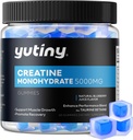 Monohidrato de creatina enchido Gummies, monohidratos de creatina para homes e mulleres, forza extra para o crecemento muscular, Blueberry Flavor, 60 Chewables, 1 mes de subministración