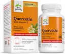Terry naturalmente quercetina con vitamina C Absorción mellorada - Suplemento de quercetina para apoio inmune e saúde celular - Suplemento respiratorio para a saúde do sinus e do pulmón - 60 cápsulas
