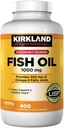Kirkland Signature Fish 1000 mg, 400 Softgels (2 Pack)
