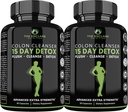 THE ENCLARE NUTRITION 15 Day Detox Cleanse for Weight Loss. Advanced Gut Support for Women &amp; Men. Colon Cleanse Laxatives for Constipation &amp; Bloating Relief. Gut Cleanse Probiotic Diet Pills 60ct (2)
