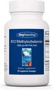 Allergy Research Group B12 Methylcobalamin Supplement - Vitamin B12 og Folate, med 400mcg folinsyre, Pure, Vegetarisk Lozenges - 50 Greve