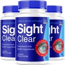 Sight Clear 20/20 Vision Support Supplement For Eyes - 3 Month Supply - Pack Of 3
