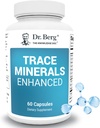 Dr. Berg Trace Minerals Okrepljeni kompleks - dokončani z 70+ Minerals Vključno z 10 mg cinka - prehransko dopolnilo - 60 kapsul