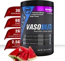 VASOBLITZ награда Спечелване на Dual Nitric Oxide Pre Тренировка с NO3T Arginine Nitrate,L-Citrulline, Bettaine Anhydrous,Calcium Lactate,Caffeine Free for Muscular Endurance(30 Serving) (Watermelon)