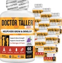 NuBest Doctor Taller Kids with Multivitamins, Multimineral, Calcium Chewable Tablets, Calcium Supplement for Kids Ages 2 to 9 - Grape Flavor - Helps Kids Healthy - 12 Pack