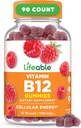 Elinkelpoinen B12-vitamiini Gummies aikuisille ... 1000 mikrog... Suuri maku B12-vitamiinit...