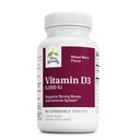 Terry Naturally Vitamin D3 - 125 mcg Cholecalciferol, 90 Chewable Tablets - Supports Strong Bones & Teeth, Promotes Healthy Immune System - Non-GMO, Gluten-Free - 90 Servings