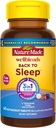 Nature Made Wellblends Back To Sleep, Aşağı Dose Melatonin 1 mq, Lanine 100 mg və GABA 100mg, Sleep, 40 Fast Dissolve Tablets