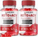 (2 Pack) Keto-Cut Chews ACV Gummys - Keto-Cut Chews Premium Keto ACV 高级体重损失,Keto + ACV Gummy,Keto 剪切 Chews 最大强度补充,KetoCut Chews Reviews (120 Gummys)