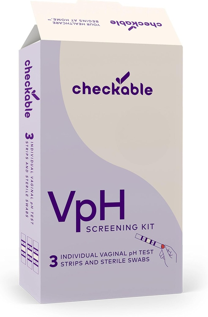 Checkable Vaginálne pH testovacie prúžky, Domáce kvasinkové infekcie Test Kit pre ženy, Jednoduché použitie, Rýchle a presné výsledky pre Vaginálne zdravie - 3 Počet