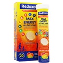 Redoxon Max Energy, Helps Support Inmune System, Citrus Flavor, 20 Effervescent Tablets, 2.82 Oz, Box