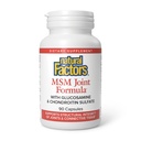 Natural Factors, Joint MSM Formula, Supports Healthy Joint, Muscle and Cartilage with Glucosamine and Chondroitin Sulfate, 90 capsules (90 servings)