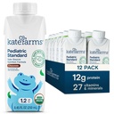 KATE FARMS Pediatric 1. 2. 2. 5 - 5 - 5 - 12 - 5 - 5 - 5 - 12g Protin, 27 vitamins và Minerals, bữa ăn thay thế, 8.45 oz (12 gói)