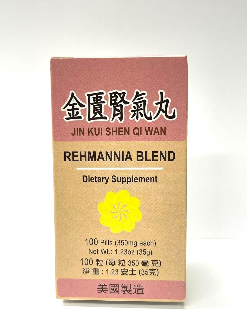 Lao Wei Rehmannia Blend - Jin Kui Shen Qi Herbal Supplement Helpt bij nierinsufficiëntie en vermoeidheid van de Waist & Legs Made in USA