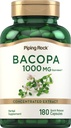 Piping Rock Bacopa Monnieri Supplement 1000 mg | 180 Capsules | Herbal Extract | Non-GMO & Gluten Free