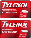 Tylenol Extra Strength Pain Reliever in Fever Reducer Caplets, 500 mg acetatfen, tablete za lajšanje bolečine za glavobol, backache, zobobol in manjše Artritis bolečine Relief, 200 Število
