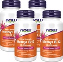Nyní doplňky, Methyl B-12 (methylkobalamin) 10,000 mcg, nervový systém zdraví *, 60 Lozengů (balení po 4)