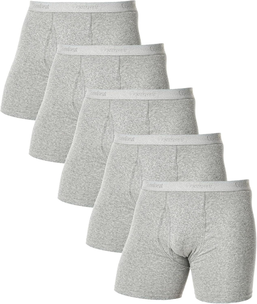 Comfneat Hombres Boxer Briefs Comfy Ropa interior Stretchy Cotton Spandex Multipacks