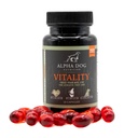 Krill Oil for Dogs - Vitality by Alpha Dog Nutrition – Reduces Dog Allergies, Itchiness, & Shedding – Promotes Healthy Skin and Coat