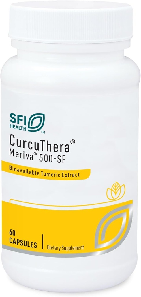Klaire Labs SFI Health Curcuethera - 500 Milligrama Merclutin Complex with 29x University ไบโอเวเลนซ์สูง & Patented Phytos Protos Tech, Hypoallerication, เวก้า (60 Capsules)