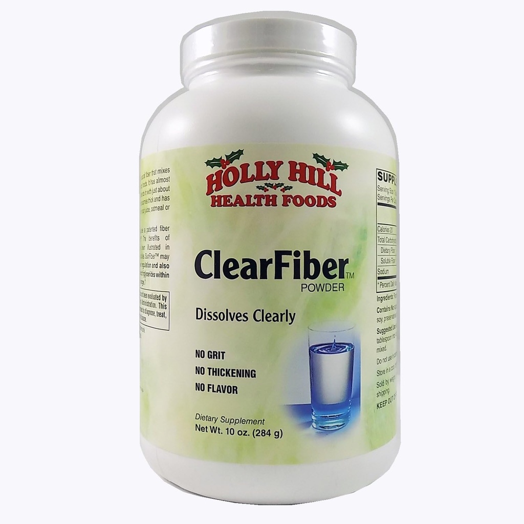Holly Hill Health Foods, poudre de fibre claire, 10 once