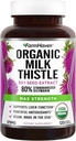 FarmHaven USDA Organic Milk Thistle Kapsle 124; 30X Koncentrované semeno Extrakt & 80% Silymarin Standardizované - Podporuje funkci jater a celkové zdraví 124; Non- GMO Capsle 124; 120 Veggie Kapsle