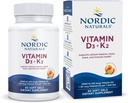 Nordic Naturals Vitamin D3 + K2, Orange Taste - 60 Soft Gels - Synergistiskt stöd för ben, immunfunktion och kalciumbalans - Icke-GMO - 60 portioner