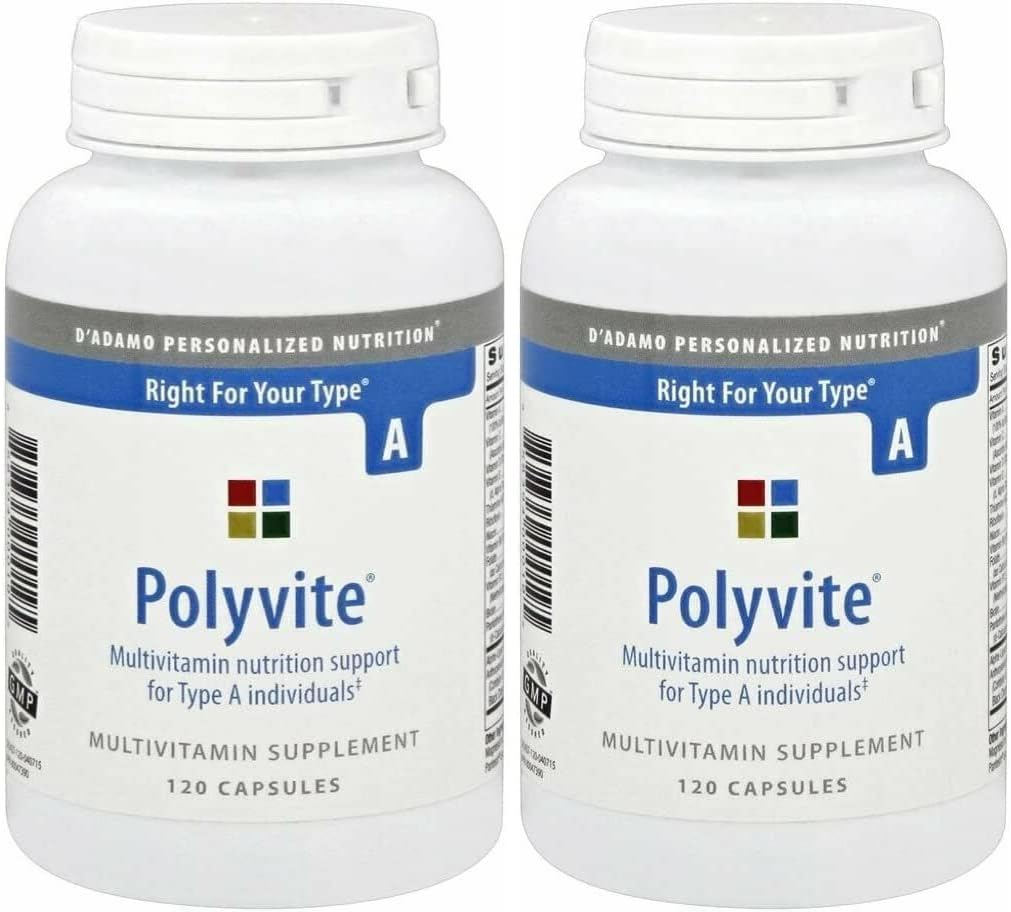 Polyvite Pro Multi-Vitamin (Typ A) 120 Kapseln - 2 Packung