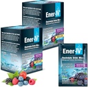 Ener-IV Electrolyte Drink Mix - Elektrolyten Poeder Paketten, Hydratatie Poeder Drink, Hydrate Liquid Mix, Lage Sugar Rehydratatie voor vrouwen en mannen - gemengde Berry, 24 Tel.