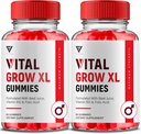 (2 Pack) Vital Grow XL Gummies, Vital Grow XL Advanced Performance og Samlet daglig sundhedsstøtte Supplement, VitalGrow XL Maksimal styrke 1000mg Wellness Supplement Formel (120 Gummies)