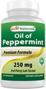 Najlepšie Naturals Peppermint Oil Bowel Upokojujúce diétne doplnky, 250 mg, 120 Počet