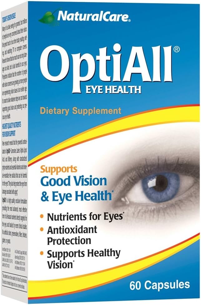 NaturalCare OptiAll Good Vision and Eye Health Dietary Supplements, 60-Countחבילות (Pack of 2)