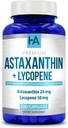 Astaxanthin и Lycopene Допълнение Lycopene 50mg Plus Astaxanthin 24mg Carotenoids Доплащане за Tanning Skin Care Vision & Heart Health Support .