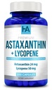 Astaxanthin and Lycopene Supplement | Lycopene 50mg Plus Astaxanthin 24mg Carotenoids Supplement for Tanning Skin Care Vision & Heart Health Support | Vegan & Non-GMO (100 Veggie Capsules)