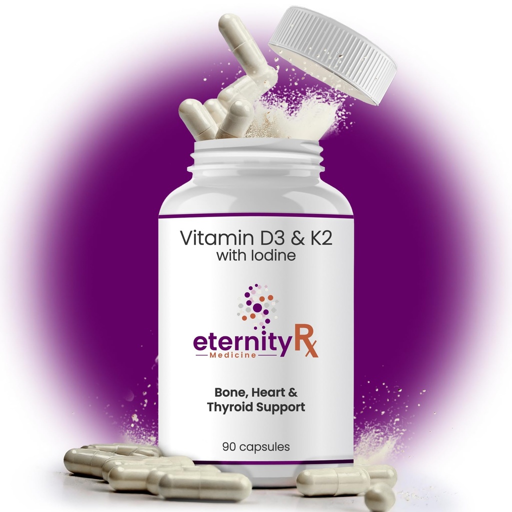 Vitamin D3 K2 5000 IU – High Potency D3 and K2 Supplement for Bone, Heart & Immune Support – Doctor Formulated – 90 Easy-to-Swallow Capsules – Non-GMO, USA Made