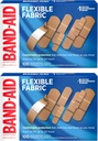 Band- Aid Brand Rugalmas szövet ragasztó kötszer Memory- Weave Fabric, Quilt- Aid Comfort Pad & Hurt- Free Pad; Sebápolás kisebb vágások, scrapes, & sebek, Szerzett méretek, 2 x 100 Count