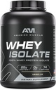 Amazing Muscle Whey Protein Isolate Powder Building 124; 25 Grams Protein Per Serving Building 124; 100% Whey Isolate Building 124; Zero Fat Deposite 124; Made in USA (5 Lb, Vanilla)