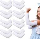 Eurzom 8 Pairs Eczma Sleeve for Kids Toddler Elastic Arm Sleeves Soft and Does Not Hurt the Skin UV Protection