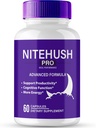 Nite Hush Pro Brain Suplimente pentru capsule de memorie și focus, NiteHush Advanced Formula Brain Health Support - Putere maximă Nootrops NiteHushPro Toate pastilele de sprijin natural Recenzii (60 capsule)