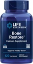 Life Extensie Bone Restaurare Supliment de calciu, Vitamina D3, Magneziu, Bor, zinc, Mangan, Silicon, Ajuta la mentinerea densitatii osoase sanatoase, Gluten-Free, non-GMO, 120 capsule