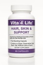 Vita4Life!® Biotin 2000mcg + MSM Hair Growth Vitamins for Women & Men | Hair, Skin & Nail Support Supplement with Vitamin A, E, Zinc | Fast Absorbing Capsules, 60 Count, 30-Day Supply