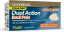 GoodSense Dual Action Acetaminophen and Ibuprofen (NSAID) Tablets, 250 mg/125 mg, Back Pain, 18 Count