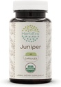 Herbera Juniper 60 Kapsule, 500 mg, Made with USDA Organic Juniper (Juniperus communis) Sušený Berry (60 Kapsule)