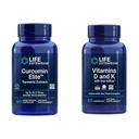 Life Extension Curcumin Elite Turmeric Extract, Promotes a Healthy inflammatory Response & Vitamins D and K with Sea-Iodine, Vitamin D3, Vitamin K1 and K2